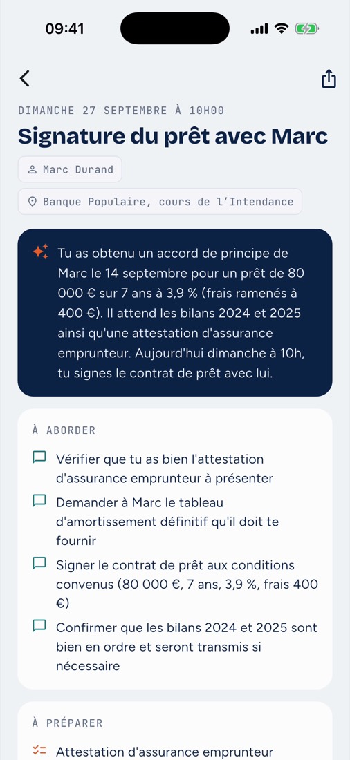 Il prépare
